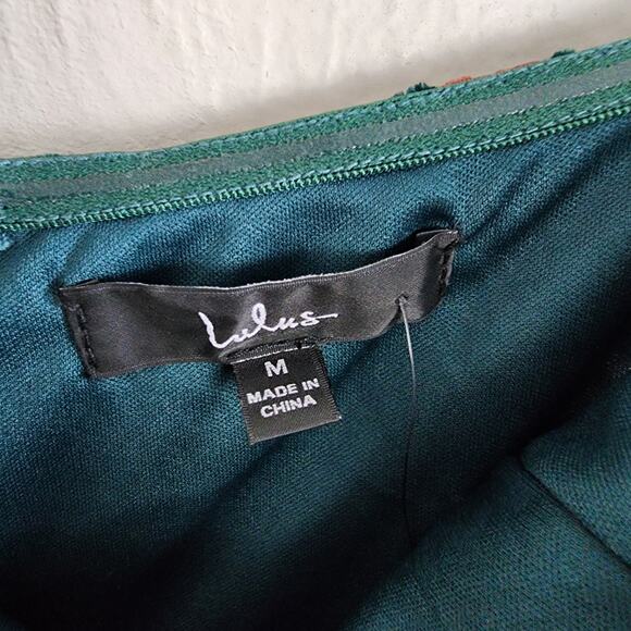 NWT Lulus Real Allure Emerald Green Burnout Velvet Floral Strapless Maxi Dress - Picture 11 of 15